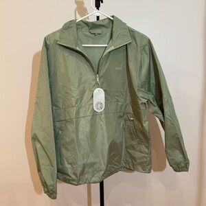 Bala Light Sage Green Half-Zip Pullover Jacket